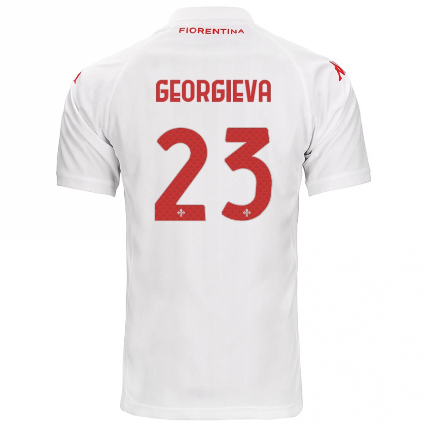 Men Football Marina Georgieva #23 White Away Jersey 2024/25 T-Shirt Australia