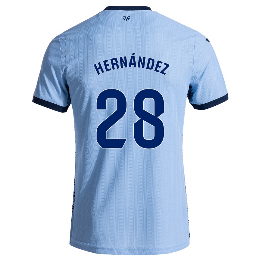 Men Football Gerard Hernández #28 Sky Blue Away Jersey 2024/25 T-Shirt Australia