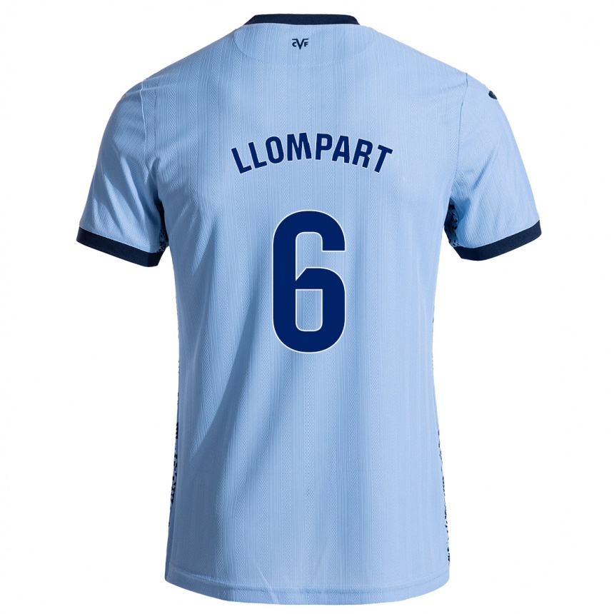 Men Football María Llompart #6 Sky Blue Away Jersey 2024/25 T-Shirt Australia