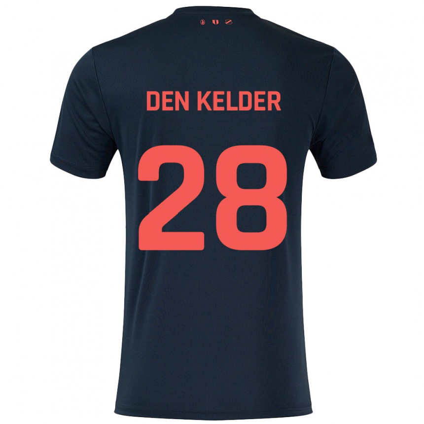 Men Football Gera Op Den Kelder #28 Black Red Away Jersey 2024/25 T-Shirt Australia