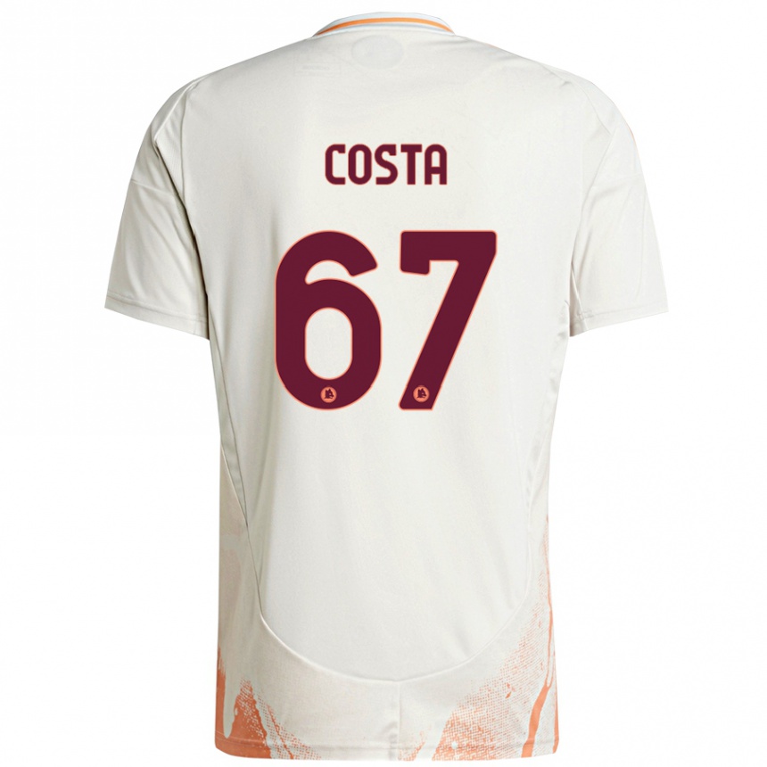 Men Football João Costa #67 Cream White Orange Away Jersey 2024/25 T-Shirt Australia