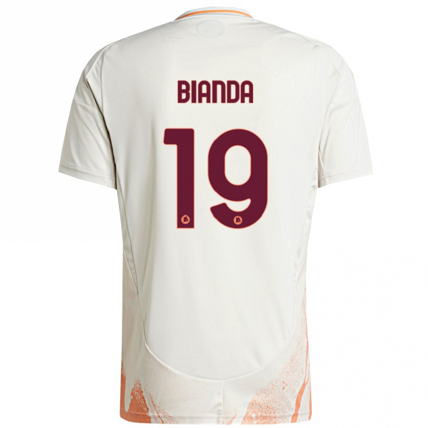 Men Football William Bianda #19 Cream White Orange Away Jersey 2024/25 T-Shirt Australia