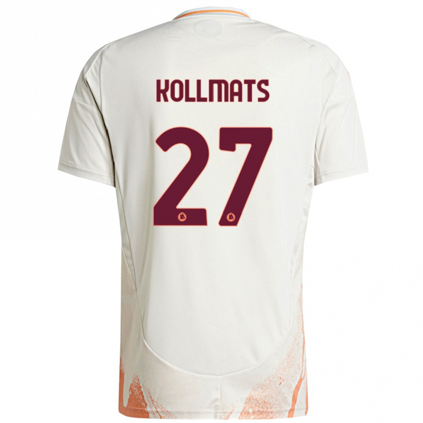 Men Football Beata Kollmats #27 Cream White Orange Away Jersey 2024/25 T-Shirt Australia