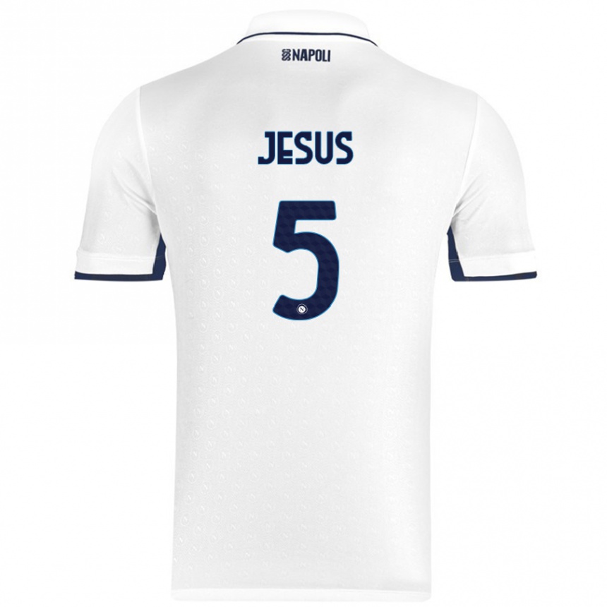 Men Football Juan Jesus #5 White Royal Blue Away Jersey 2024/25 T-Shirt Australia