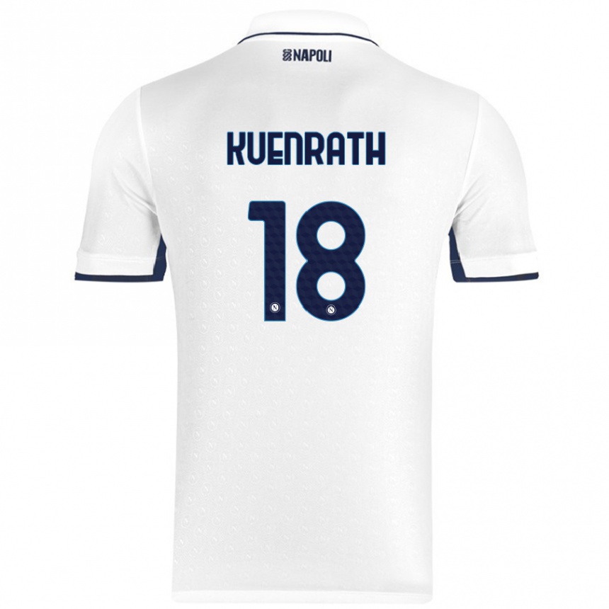 Men Football Melanie Kuenrath #18 White Royal Blue Away Jersey 2024/25 T-Shirt Australia