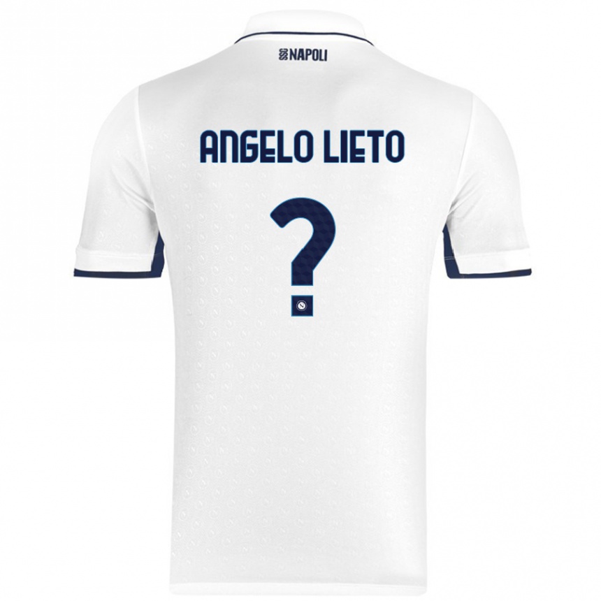 Men Football Angelo Lieto #0 White Royal Blue Away Jersey 2024/25 T-Shirt Australia