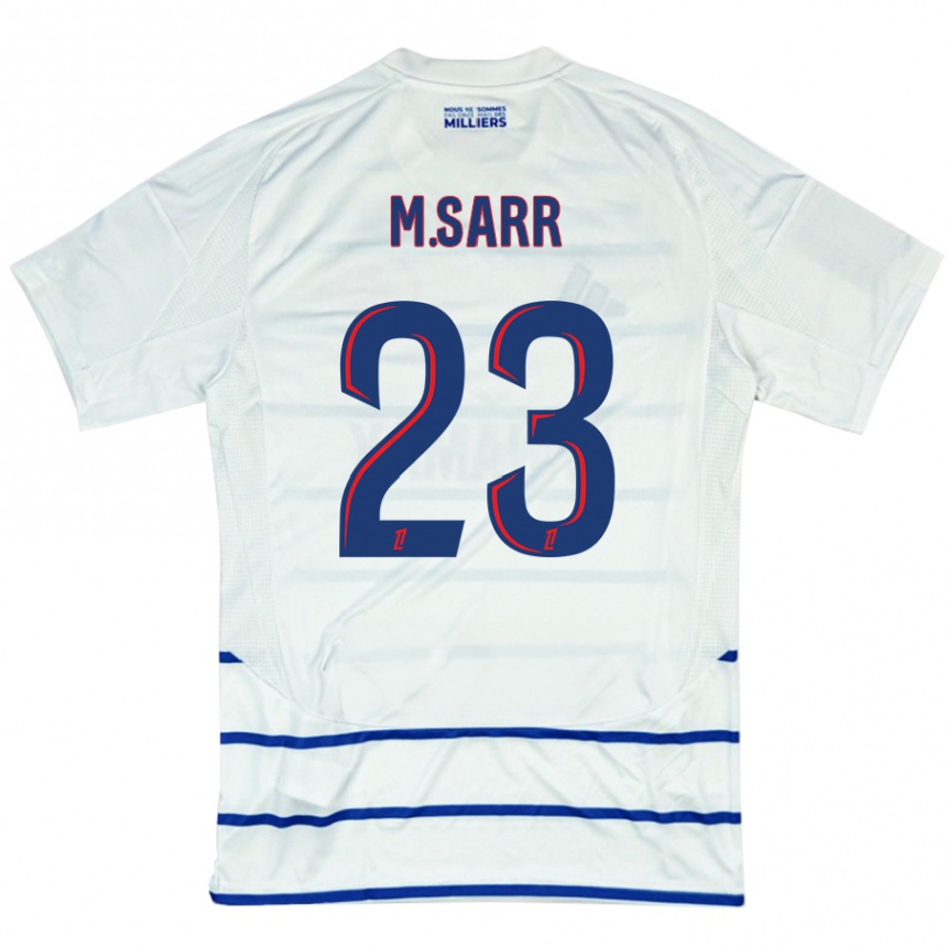 Men Football Mamadou Sarr #23 White Blue Away Jersey 2024/25 T-Shirt Australia