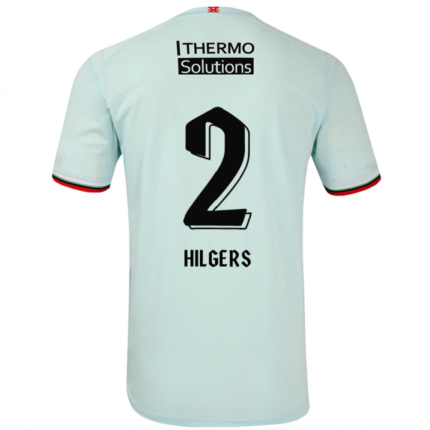 Men Football Mees Hilgers #2 Light Green Away Jersey 2024/25 T-Shirt Australia