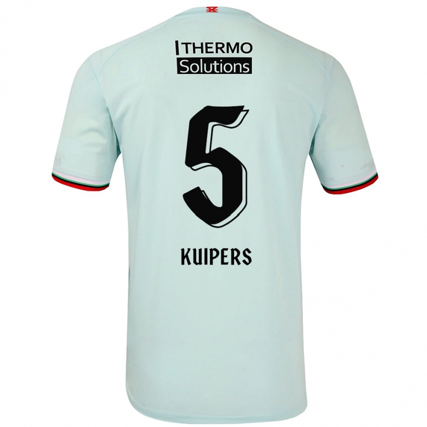 Men Football Bas Kuipers #5 Light Green Away Jersey 2024/25 T-Shirt Australia