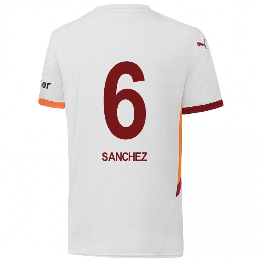 Men Football Davinson Sanchez #6 White Yellow Red Away Jersey 2024/25 T-Shirt Australia