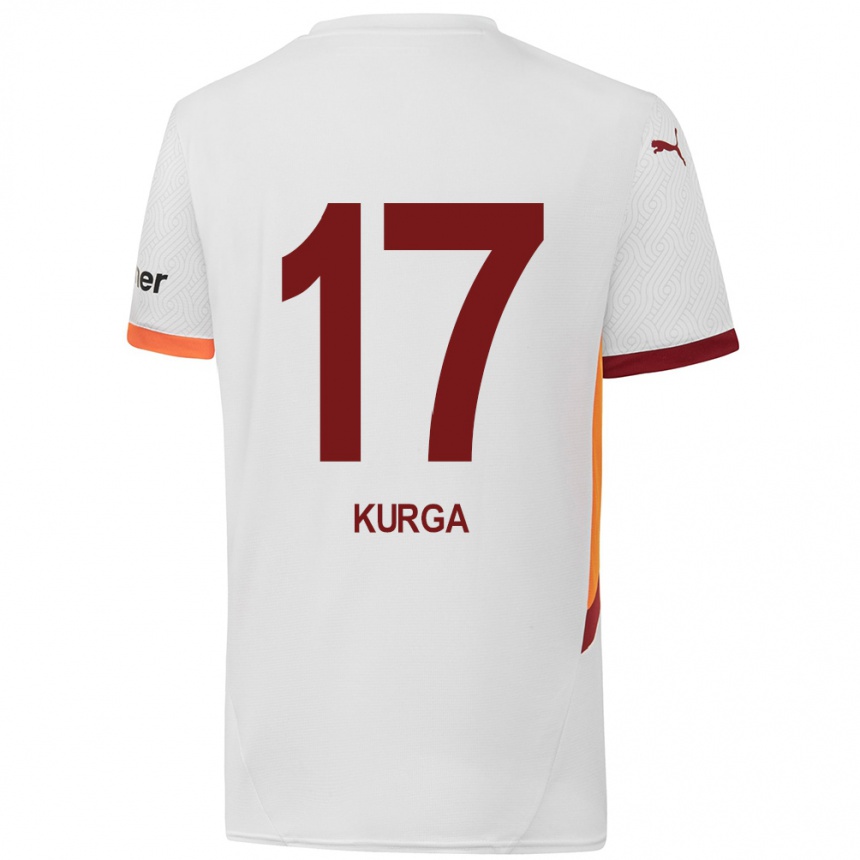 Men Football Handan Kurğa #17 White Yellow Red Away Jersey 2024/25 T-Shirt Australia