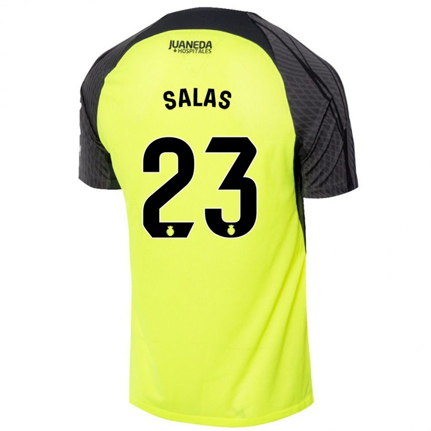 Men Football Jan Salas #23 Fluorescent Green Black Away Jersey 2024/25 T-Shirt Australia