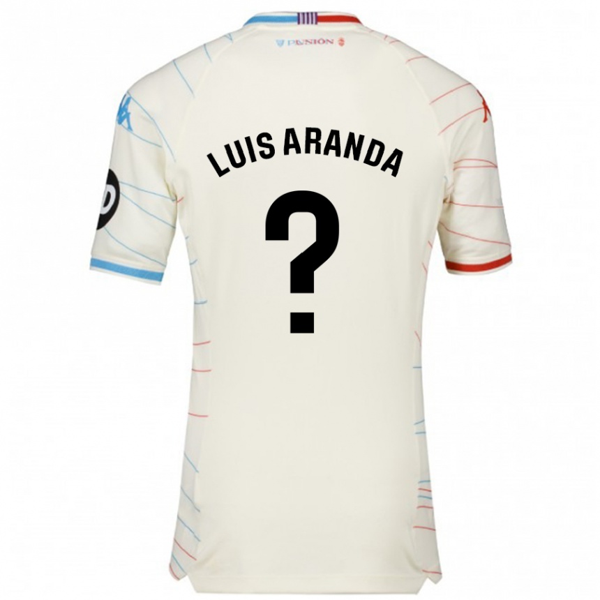 Men Football José Luis Aranda #0 White Red Blue Away Jersey 2024/25 T-Shirt Australia