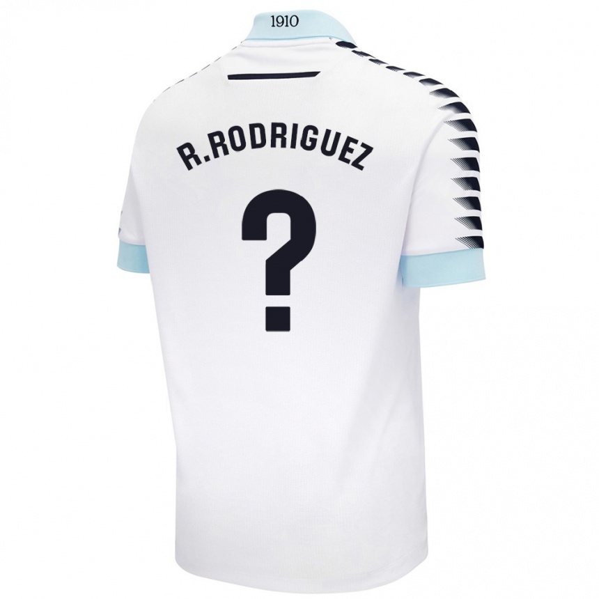 Men Football Ramón Rodríguez #0 White Blue Away Jersey 2024/25 T-Shirt Australia