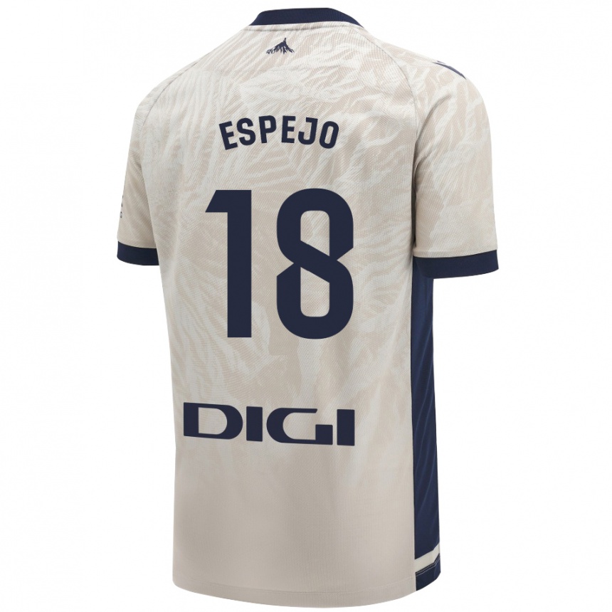 Men Football Diego Espejo #18 Light Gray Away Jersey 2024/25 T-Shirt Australia