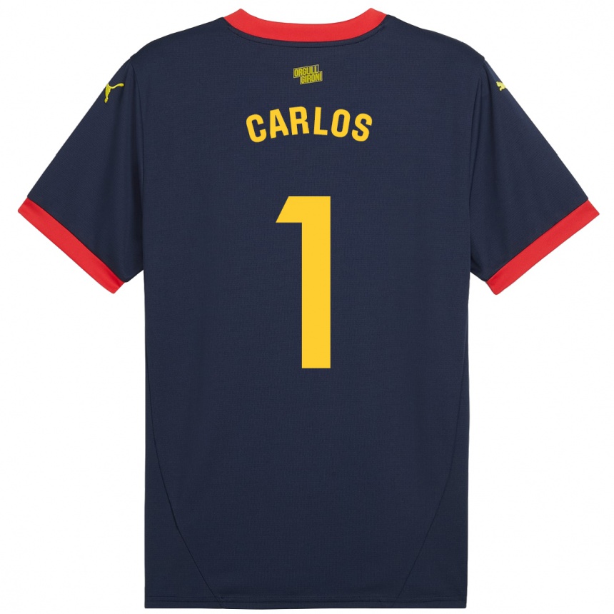 Men Football Juan Carlos #1 Navy Red Away Jersey 2024/25 T-Shirt Australia