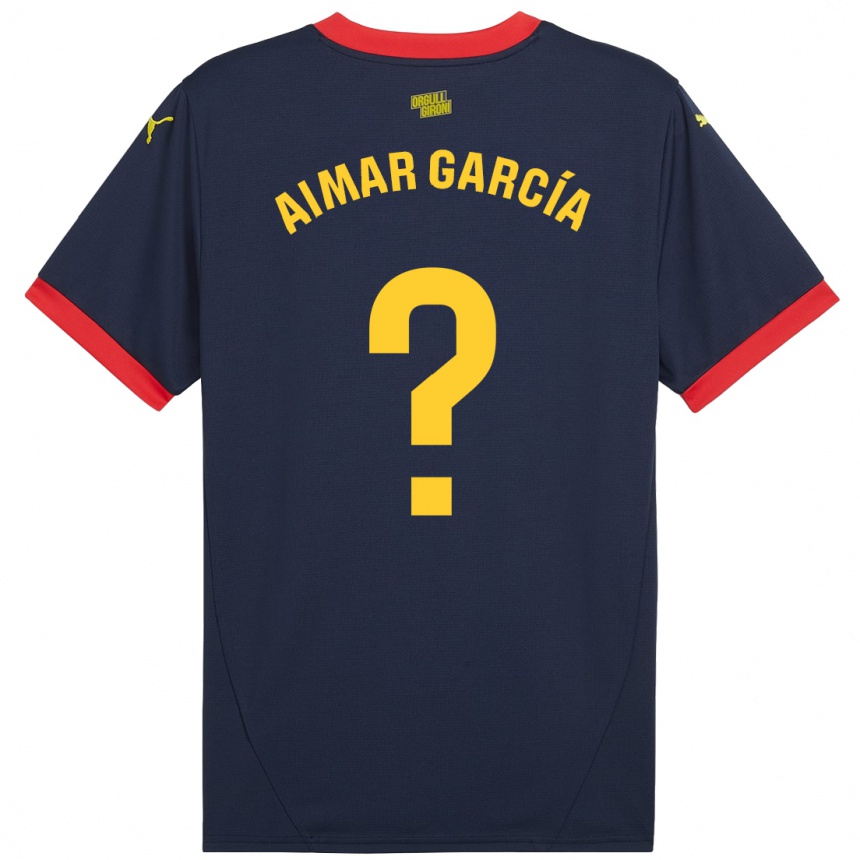 Men Football Aimar García #0 Navy Red Away Jersey 2024/25 T-Shirt Australia