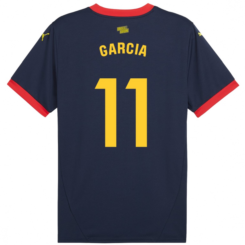 Men Football Jastin García #11 Navy Red Away Jersey 2024/25 T-Shirt Australia