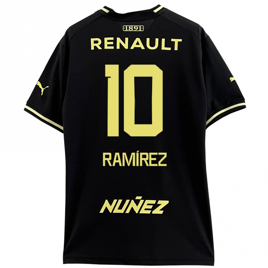 Men Football Gastón Ramírez #10 Black Yellow Away Jersey 2024/25 T-Shirt Australia