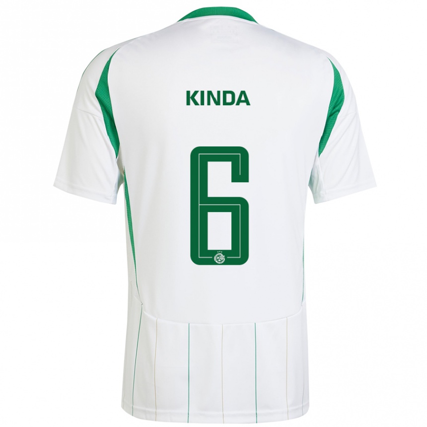 Men Football Gadi Kinda #6 White Green Away Jersey 2024/25 T-Shirt Australia