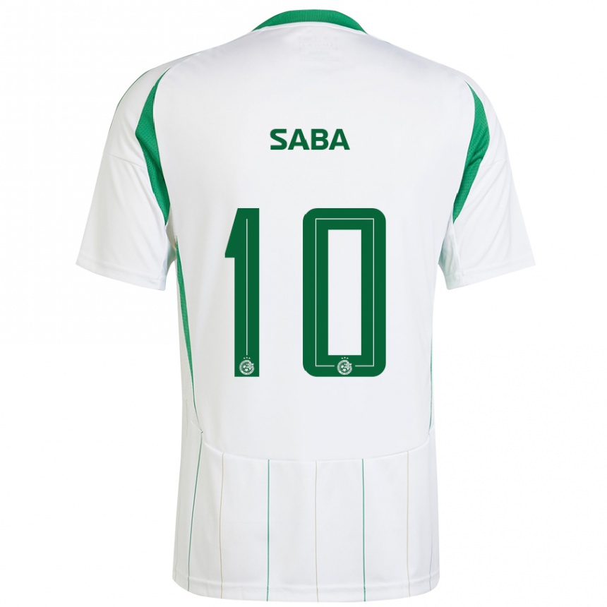 Men Football Dia Saba #10 White Green Away Jersey 2024/25 T-Shirt Australia