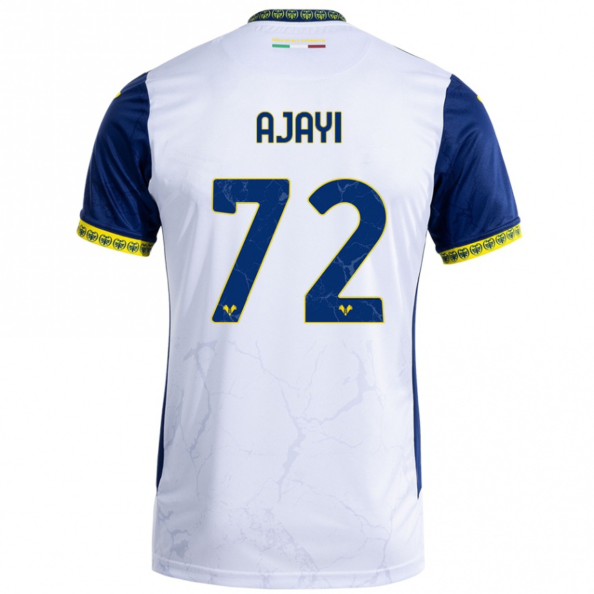 Men Football Junior Ajayi #72 White Blue Away Jersey 2024/25 T-Shirt Australia