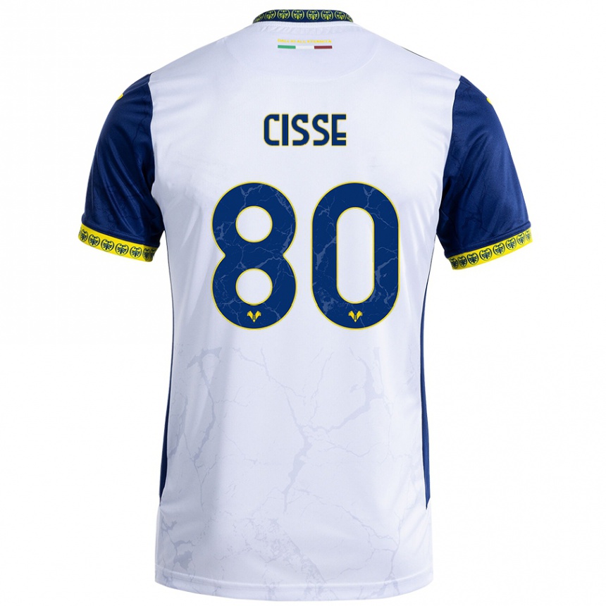 Men Football Alphadjo Cissè #80 White Blue Away Jersey 2024/25 T-Shirt Australia