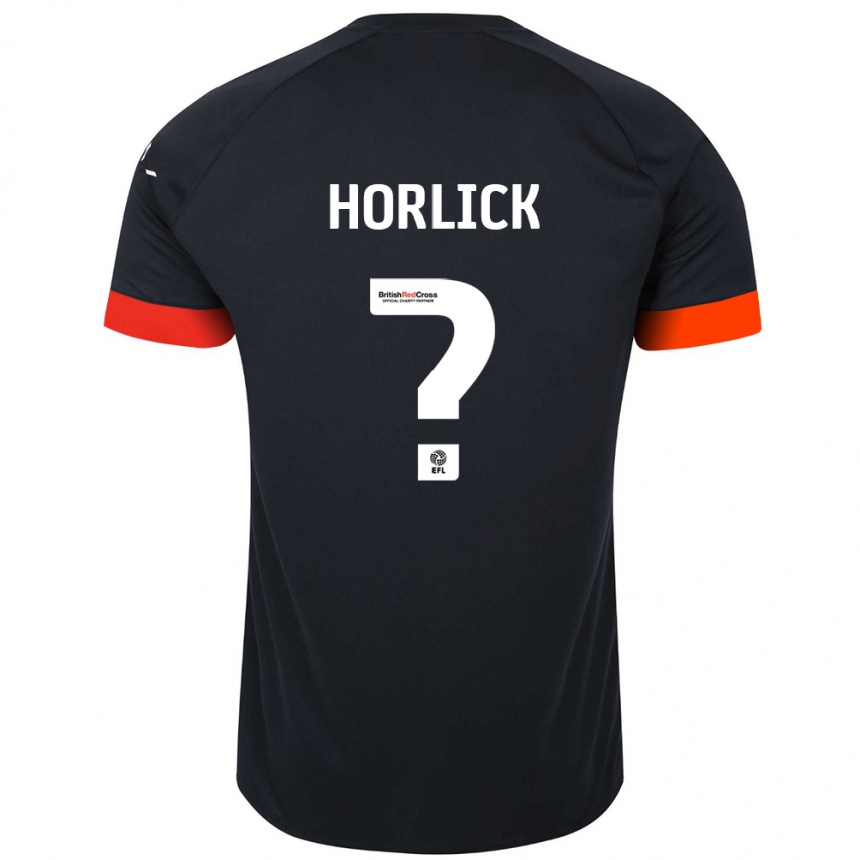 Men Football Jameson Horlick #0 Black Orange Away Jersey 2024/25 T-Shirt Australia