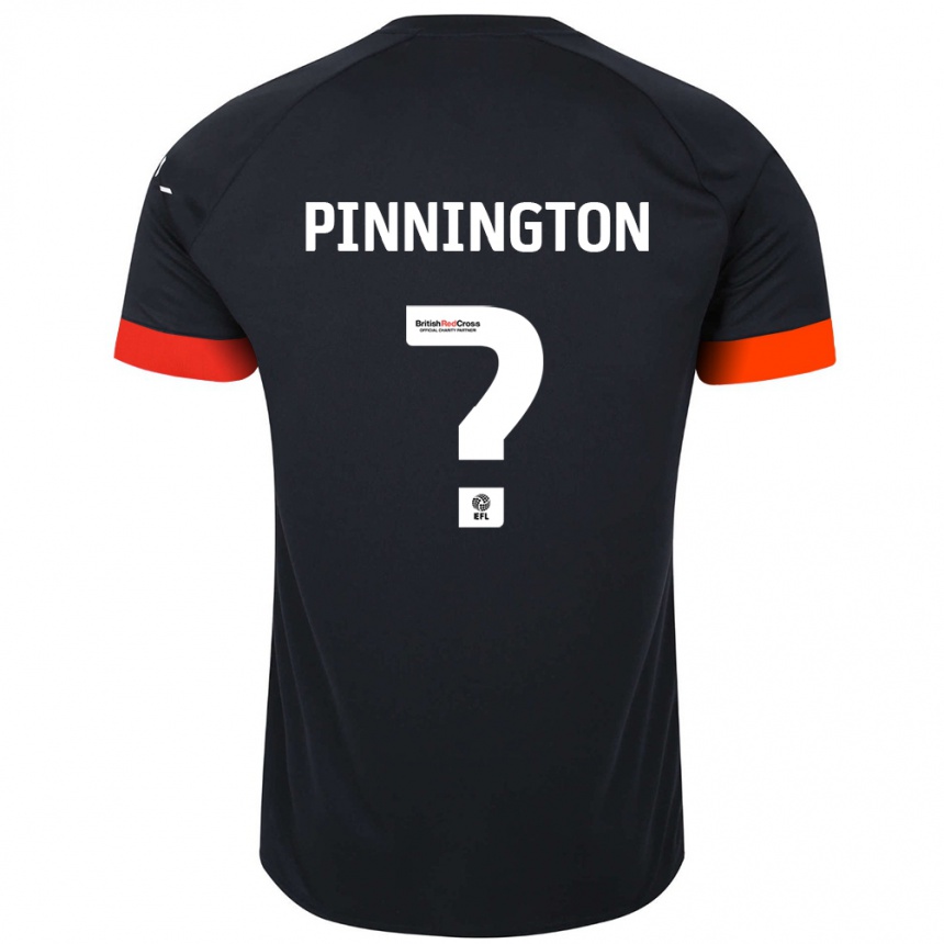 Men Football Jacob Pinnington #0 Black Orange Away Jersey 2024/25 T-Shirt Australia