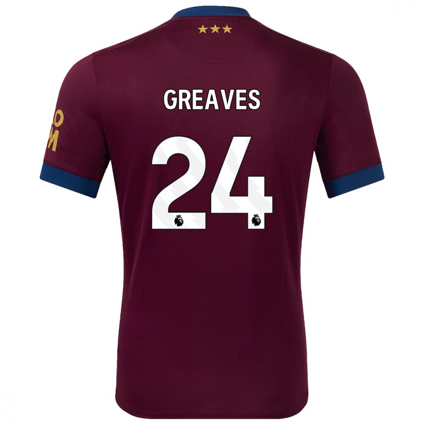 Men Football Jacob Greaves #24 Brown Away Jersey 2024/25 T-Shirt Australia