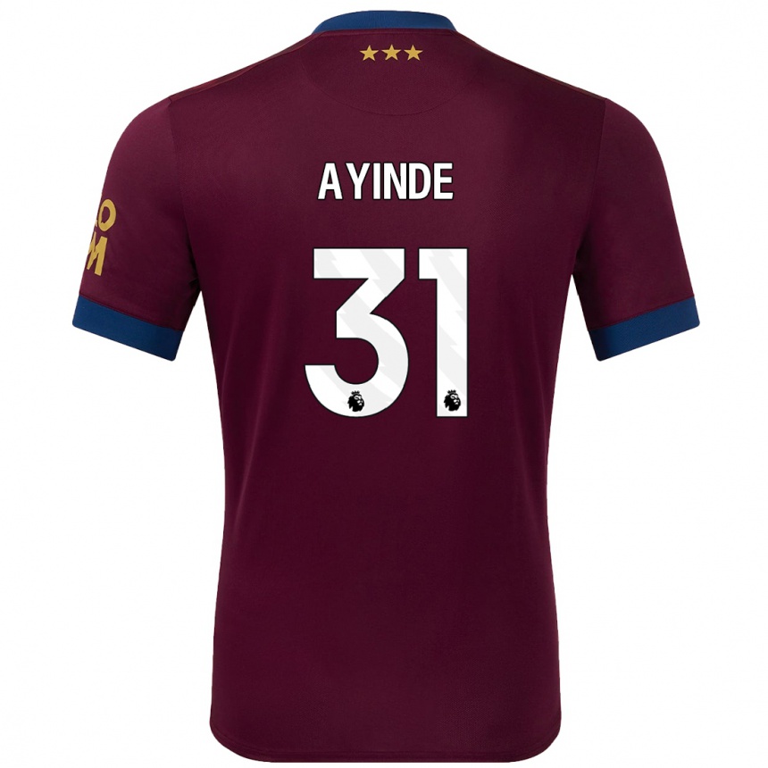 Men Football Leon Ayinde #31 Brown Away Jersey 2024/25 T-Shirt Australia