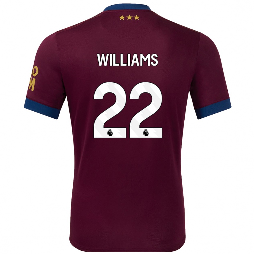 Men Football Evie Williams #22 Brown Away Jersey 2024/25 T-Shirt Australia