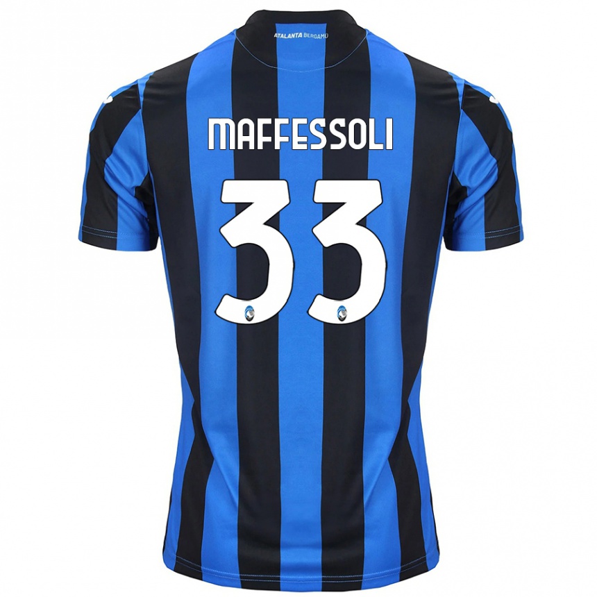 Women Football Manuel Maffessoli #33 Blue Black Home Jersey 2024/25 T-Shirt Australia