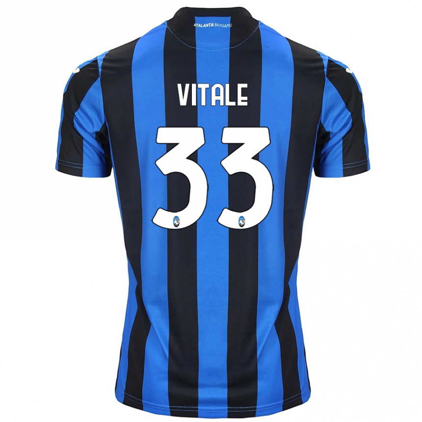 Women Football Francesca Vitale #33 Blue Black Home Jersey 2024/25 T-Shirt Australia