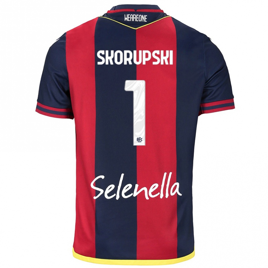 Women Football Lukasz Skorupski #1 Red Royal Blue Home Jersey 2024/25 T-Shirt Australia