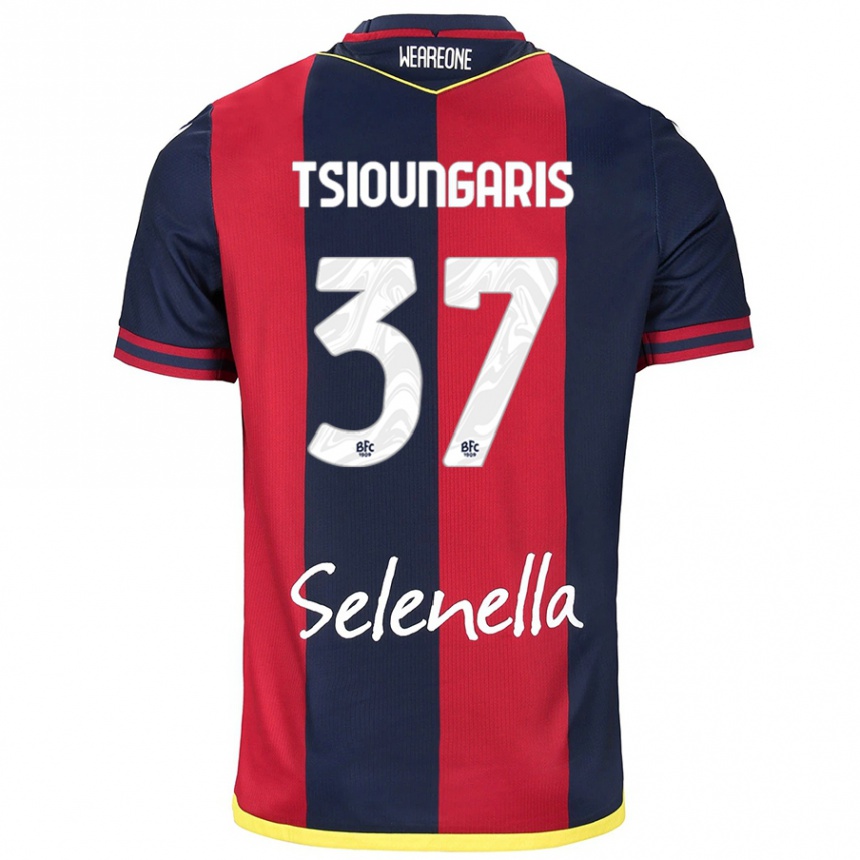 Women Football Theodoros Tsioungaris #37 Red Royal Blue Home Jersey 2024/25 T-Shirt Australia