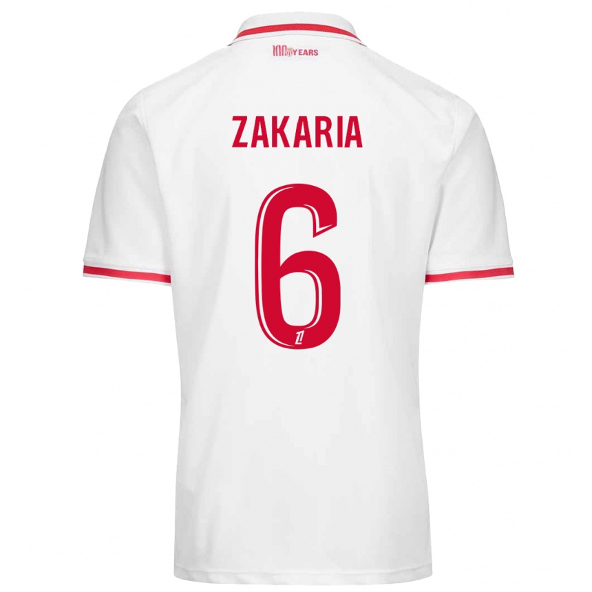 Women Football Denis Zakaria #6 White Red Home Jersey 2024/25 T-Shirt Australia