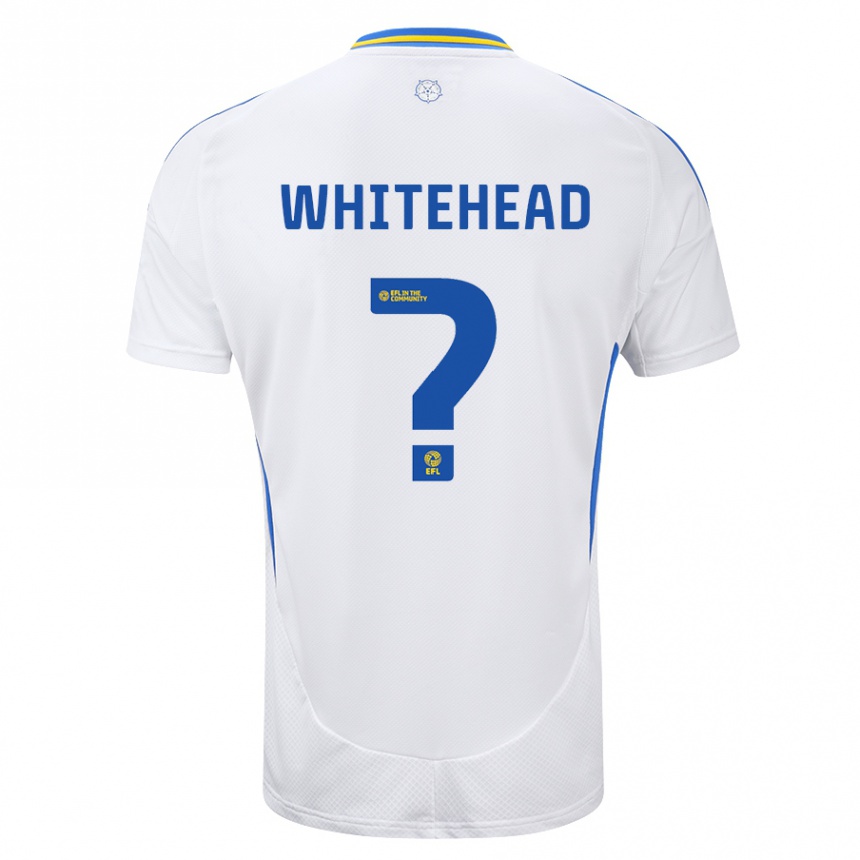 Women Football Louie Whitehead #0 White Blue Home Jersey 2024/25 T-Shirt Australia