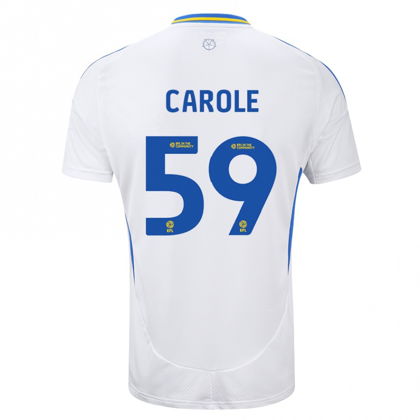 Women Football Keenan Carole #59 White Blue Home Jersey 2024/25 T-Shirt Australia