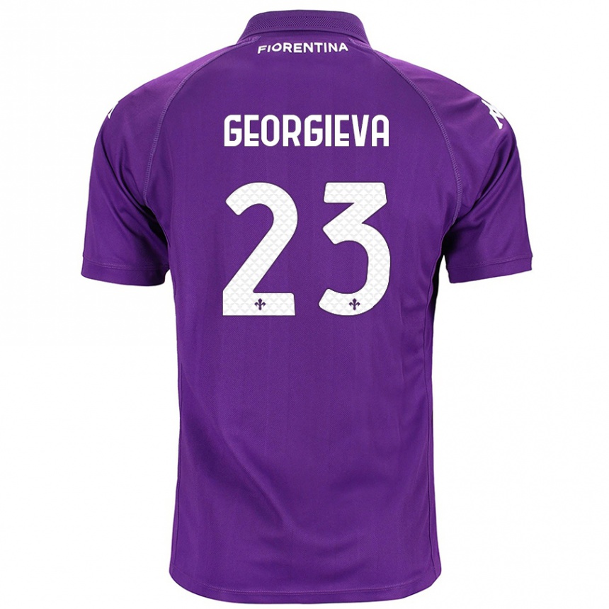 Women Football Marina Georgieva #23 Purple Home Jersey 2024/25 T-Shirt Australia