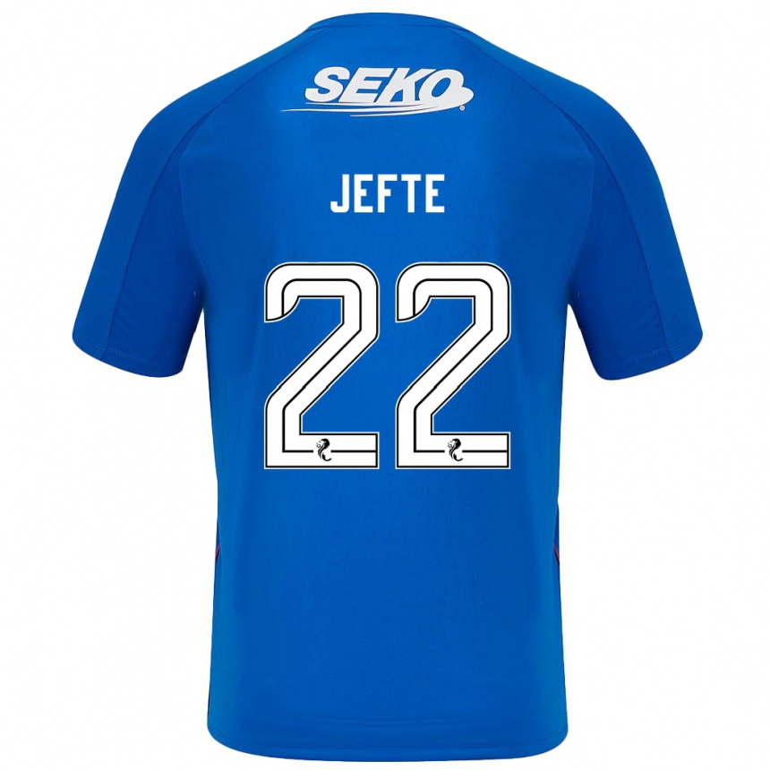 Women Football Jefté #22 Dark Blue Home Jersey 2024/25 T-Shirt Australia