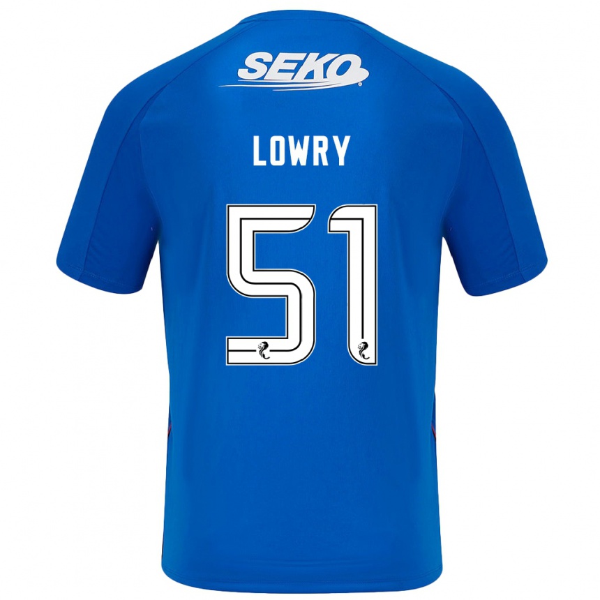 Women Football Alex Lowry #51 Dark Blue Home Jersey 2024/25 T-Shirt Australia