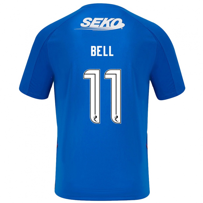 Women Football Megan Bell #11 Dark Blue Home Jersey 2024/25 T-Shirt Australia