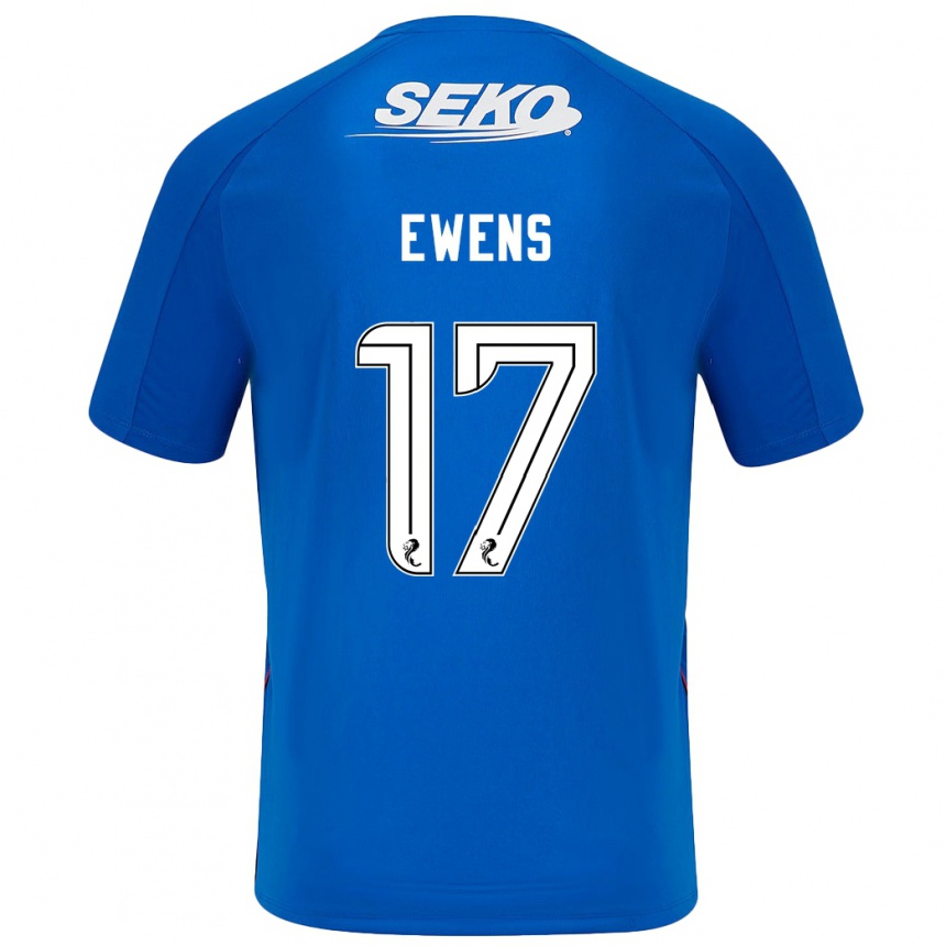 Women Football Sarah Ewens #17 Dark Blue Home Jersey 2024/25 T-Shirt Australia