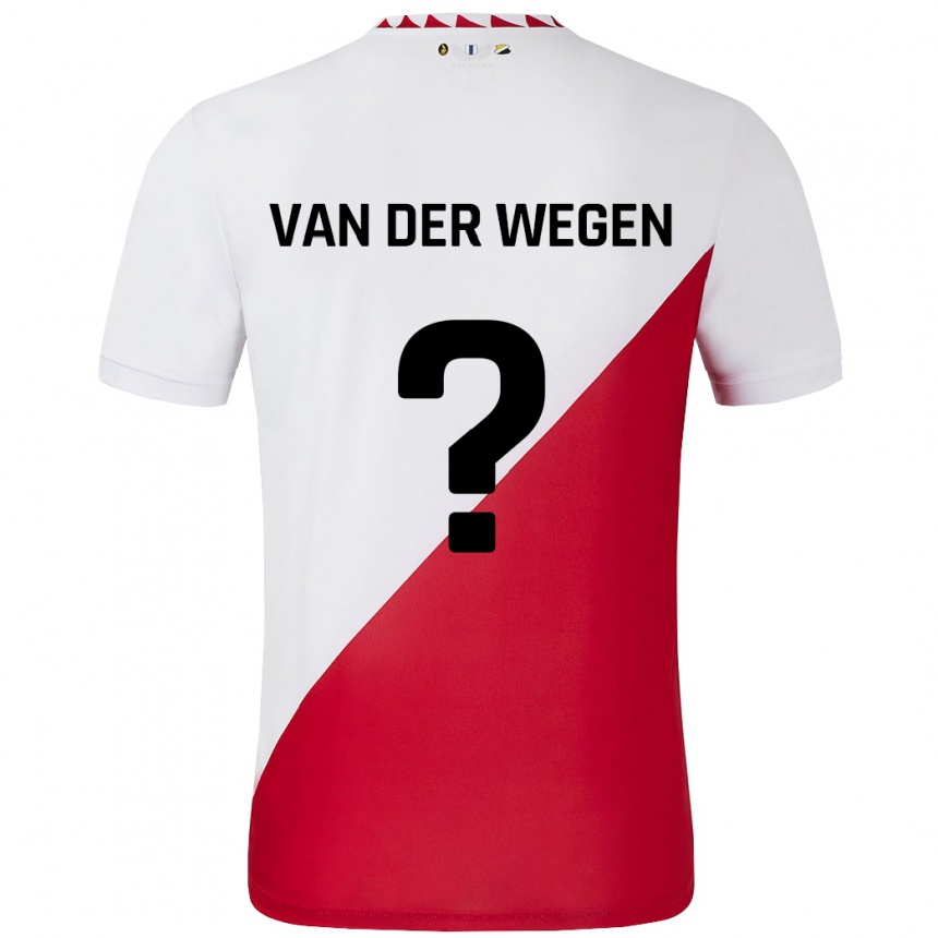 Women Football Sil Van Der Wegen #0 White Red Home Jersey 2024/25 T-Shirt Australia