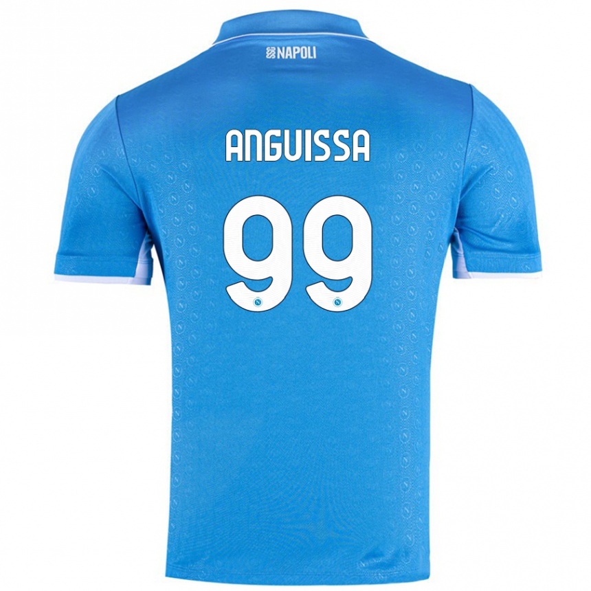 Women Football Andre Zambo Anguissa #99 Sky Blue Home Jersey 2024/25 T-Shirt Australia