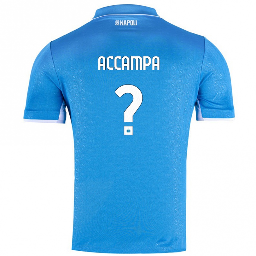 Women Football Davide Accampa #0 Sky Blue Home Jersey 2024/25 T-Shirt Australia