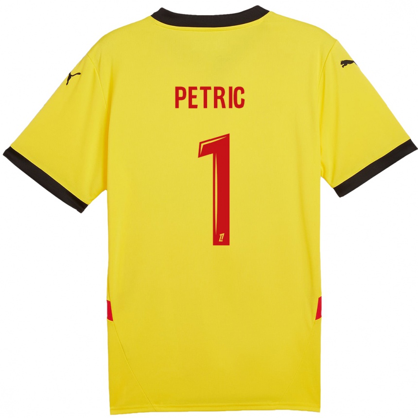 Women Football Denis Petric #1 Yellow Red Home Jersey 2024/25 T-Shirt Australia