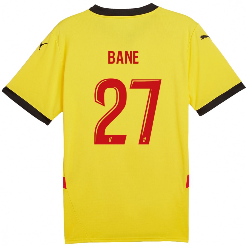 Women Football Sidi Bane #27 Yellow Red Home Jersey 2024/25 T-Shirt Australia