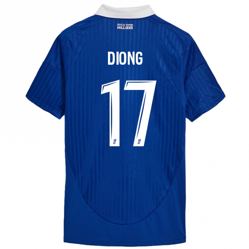 Women Football Pape Diong #17 Blue White Home Jersey 2024/25 T-Shirt Australia